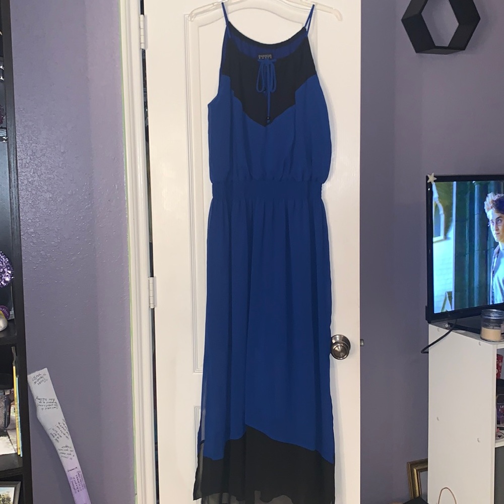 Blue/Black Maxi dress